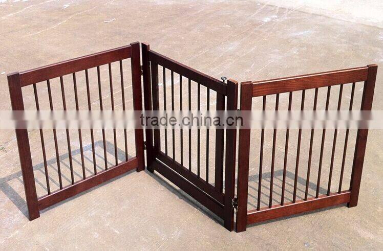 2016 foldable wooden pet dogs gate with good quality and competive price PRS-G016