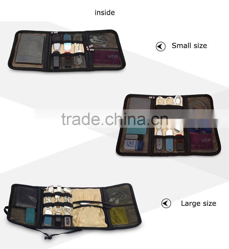 Foldable storage electronic tool bag for organizer