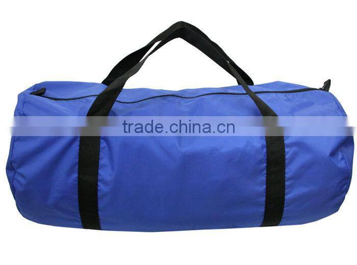 Rose Red Customized Large Comparment Duffel Nylon Promo Travelling Bag