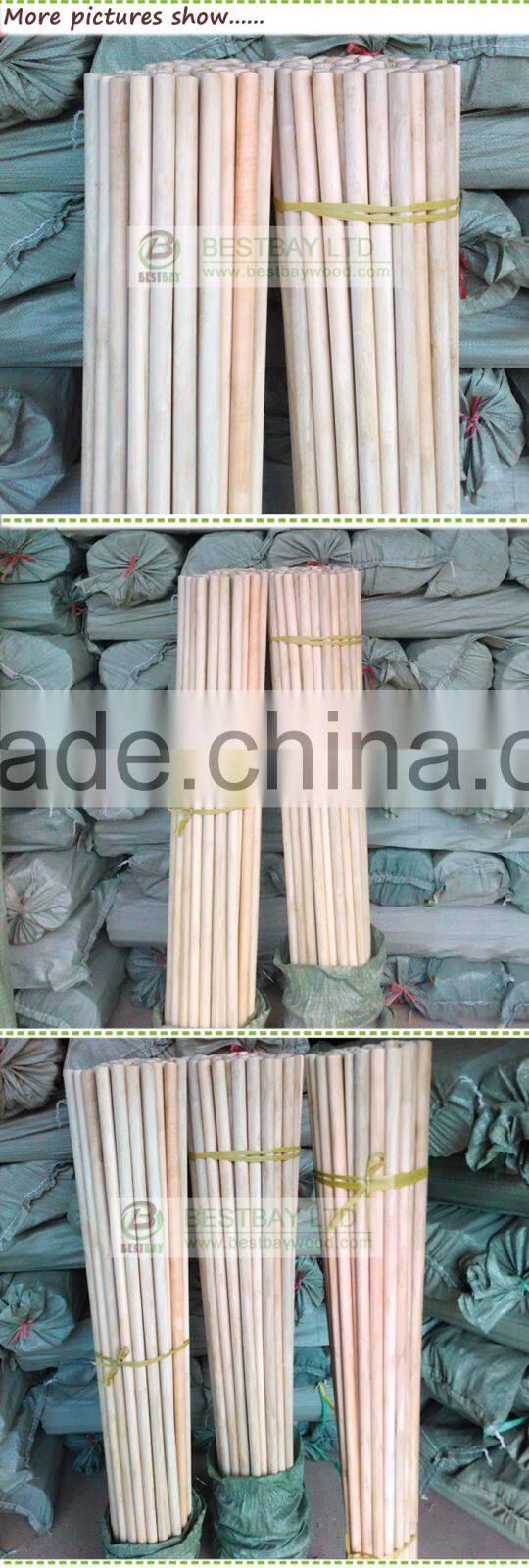 Chinese broom stick natural wood