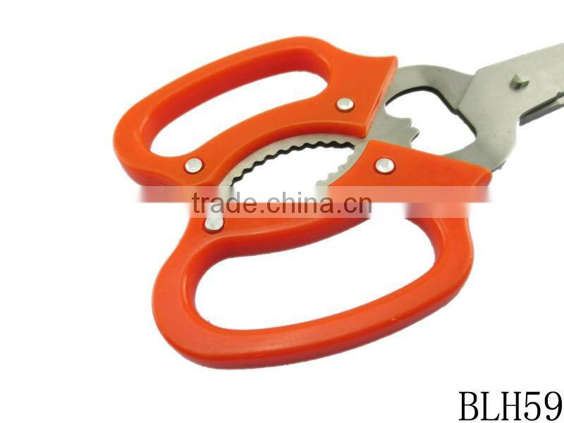 Promotion factory Stainless Steel Kitchen Scissors Shears best price multi-purpose household scissors