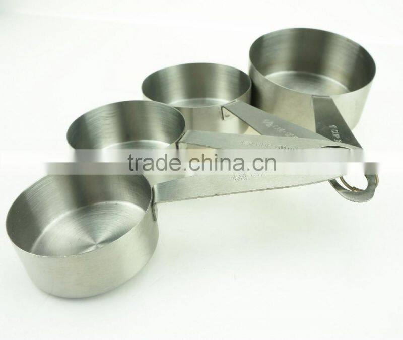 42136 4pcs Stainless Steel Nesting Measuring Cups and Spoons Set