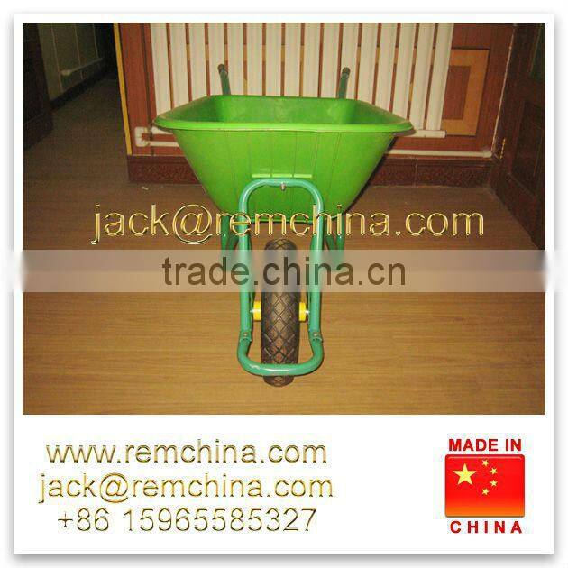 big plastic heavy duty green wheelbarrow WB5009S 85L