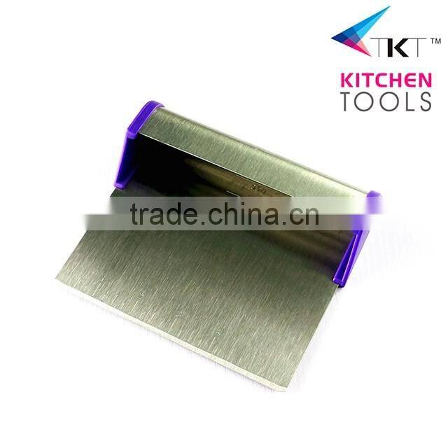 Food Grade Stainless Steel Dough Scraper For Baking Cake Cutting Tools