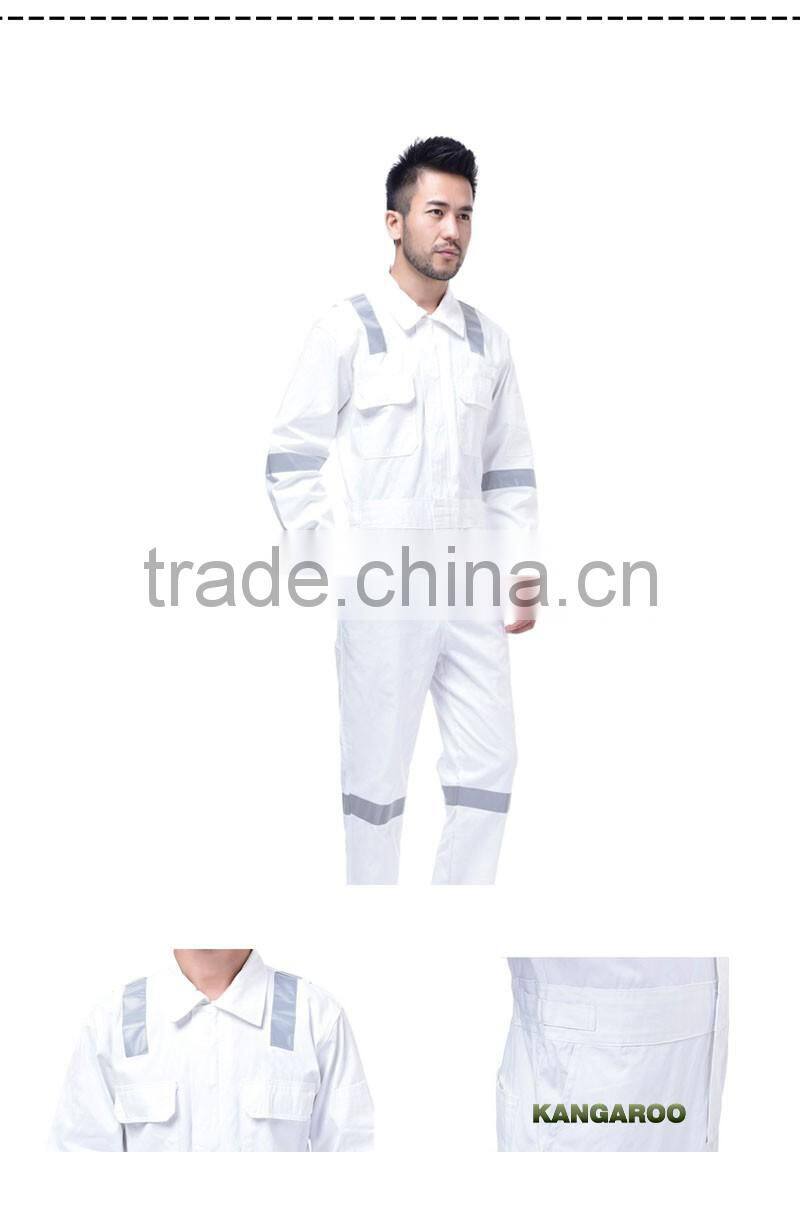 European Two Piece Painters White Overalls Work
