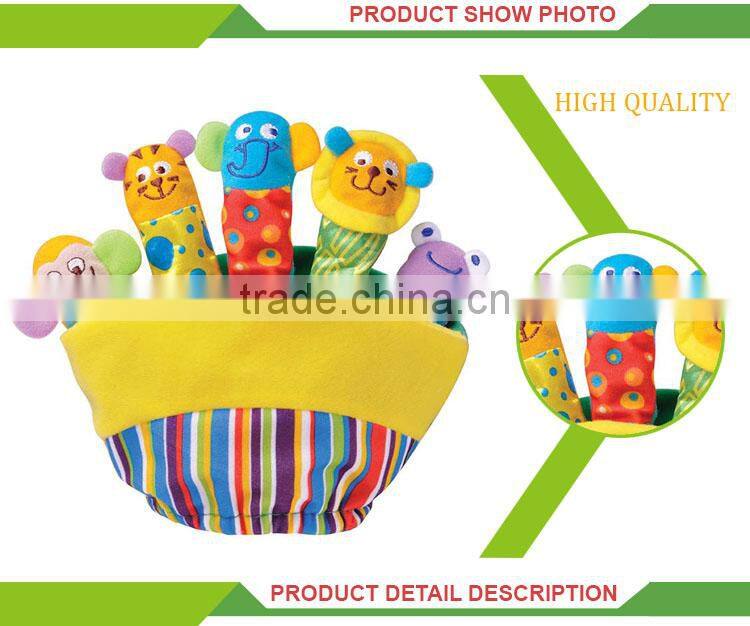 funny baby play set toy plush hand puppet