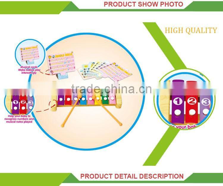 Children musical instruments xylophone music notes