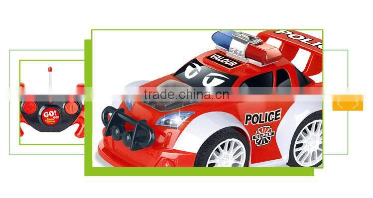 Newest product 4 channel police rc replica car toy