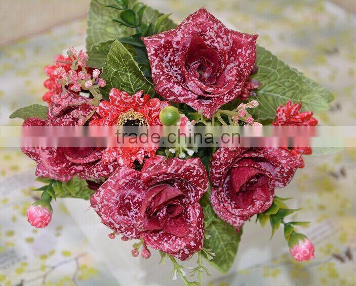 Silk flower bouquet, decorative artificial flower