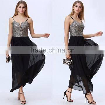 Embroidered Long Chiffon New Style Woman Maxi Dress