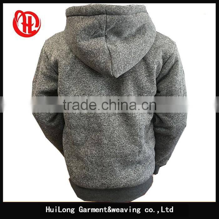 Children zipper closure heavy fleece hoodies for boy
