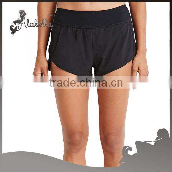 Woven fabric Custom compression shorts yoga spperal for female gym wear