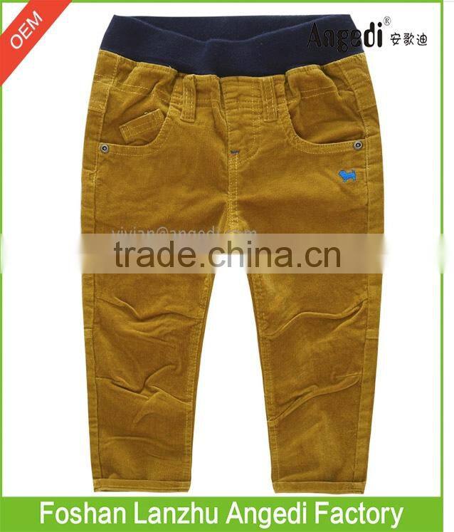 Baby Boy's autumn &winter apparel corduroy pants solid color Anti-Pilling pants for boy