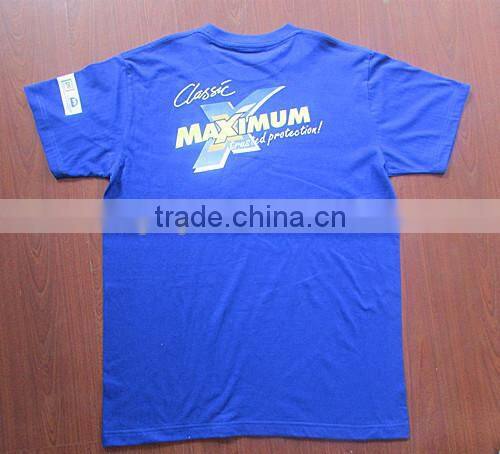 Short sleeve t shirt for men,with logo printing design,OEM service cotton t shirt sale