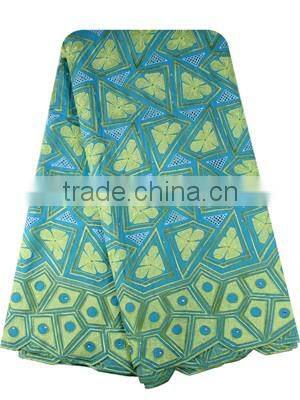 African Fashion Embroidery Lace SL03003-2 New Design Beaded Swiss Voile Lace
