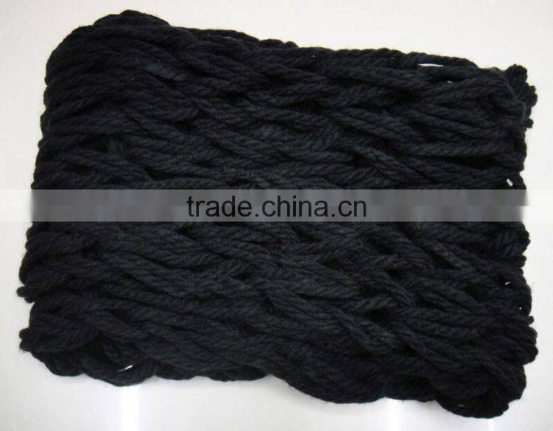 Fashion winter ladies knitted loop noodle acrylic plain handmade crochet scarf