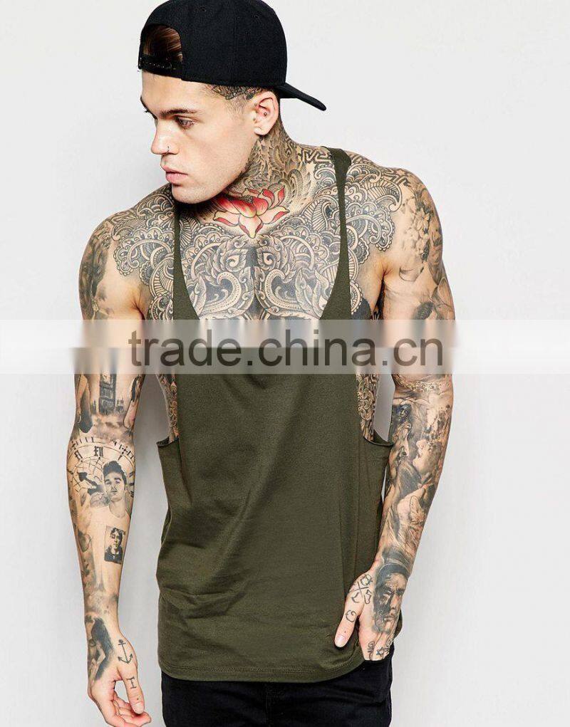 new vests with extreme racer back and raw edges