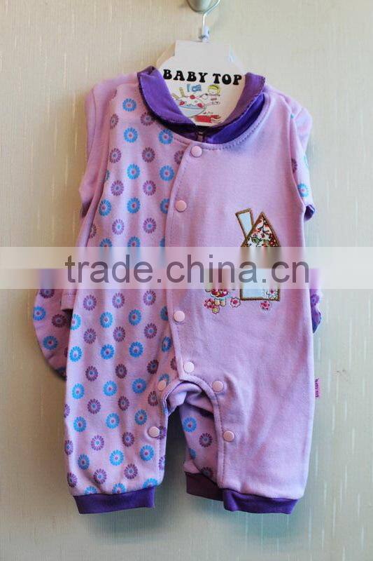 Latest Design New Born Baby Winter Clothing Set Knitted Printed Long Sleeve Romper 8 Pcs Set 8TB1-59