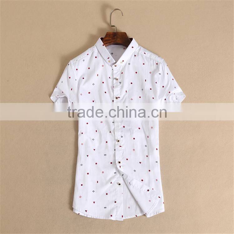 2015 latest style cotton mens custom dress paint shirt