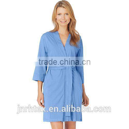Mature women warm sexy bathrobe,cotton hotel bathrobe