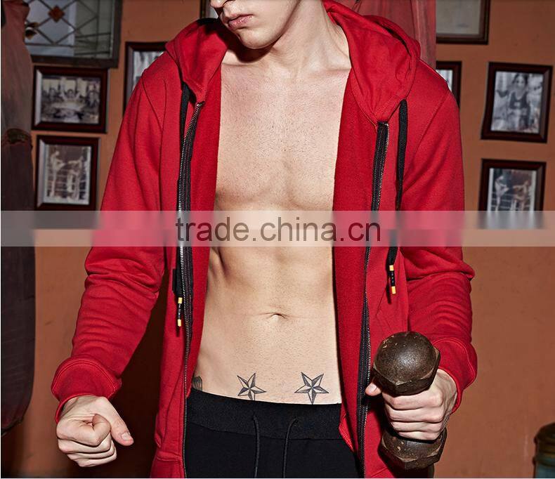 fashion supreme quality cotton/polyester custom tribal print gym hoodie