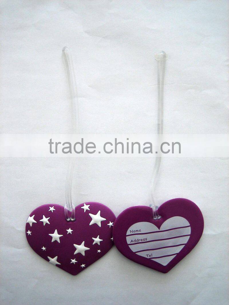 3D cartoon PVC luggage tag