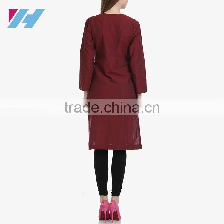 Ladies Fashion Clothing Apparel Cotton Kurta Neck Designs