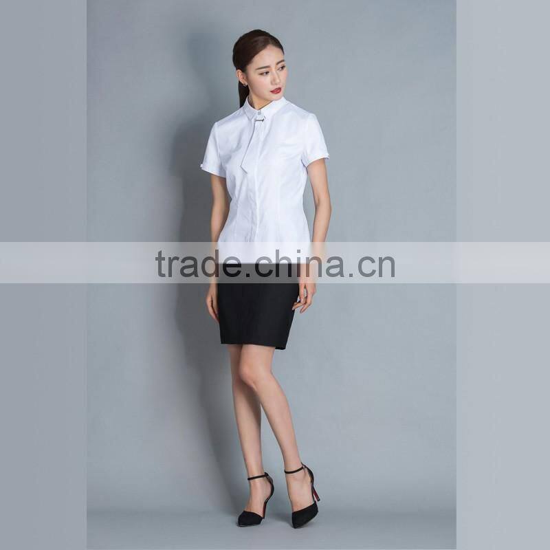 Shop Short Sleeve Blouse Airline Stewardess Uniforms Shirt and Dress
