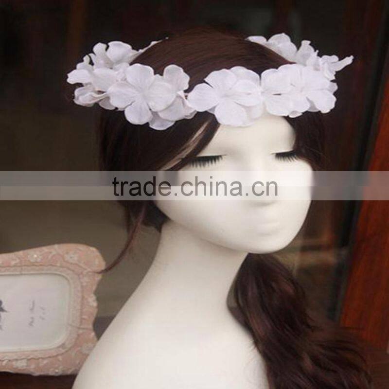 Fancy White Flower Export Bridal Headpieces Atifical Flower