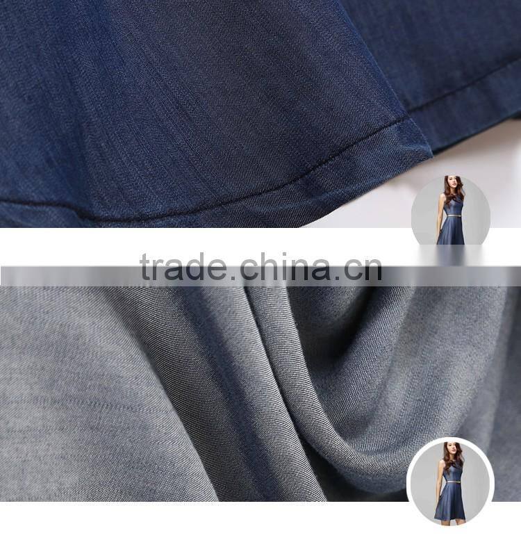 guangzhou 2016 new style long large size thin denim jeans dresses