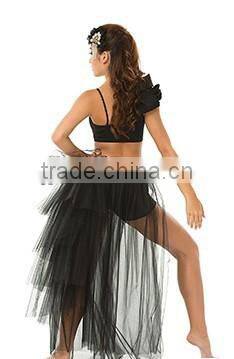 Jazz costume sexy black shinny latin dress dance dress