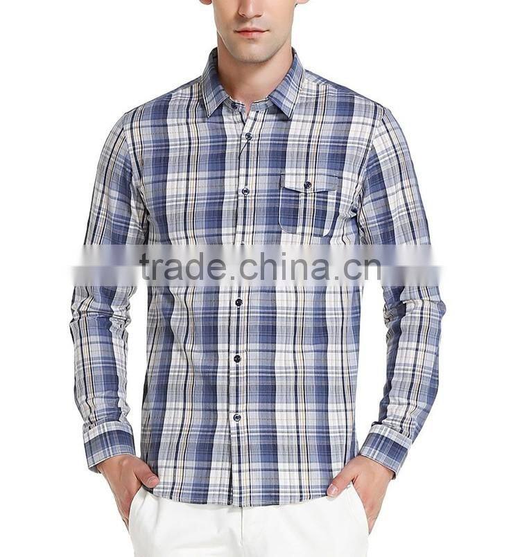 Designer plaid shirts for men famous clothing factories in china