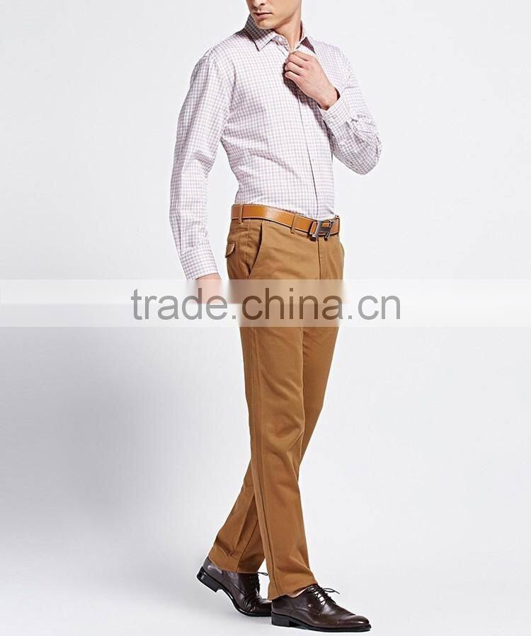 100% men cotton shirts plaid design casual shirts for men italian