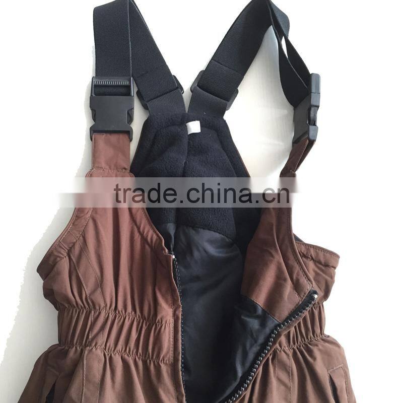 High quality winter active kids outdoor coffee snow pant