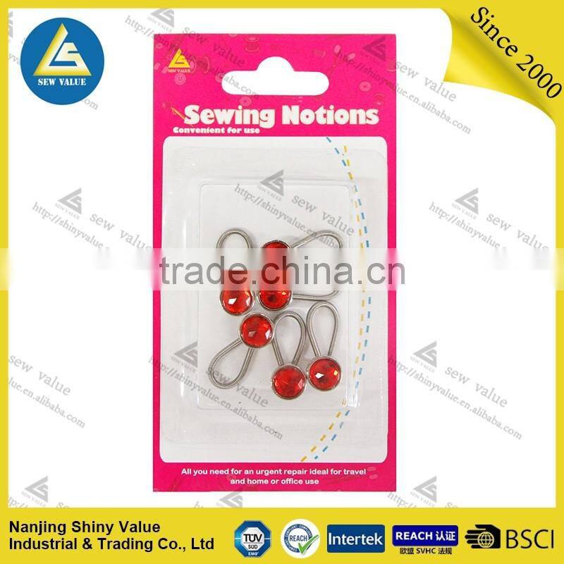 Removable metal collar extenders with spring for shirts/jeans/trousers with diamond studded