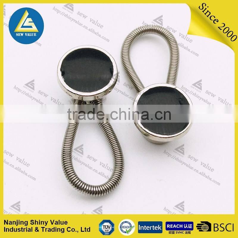 Removable metal collar extenders in different colors crystal studded with elastic in the spring to make higher tension