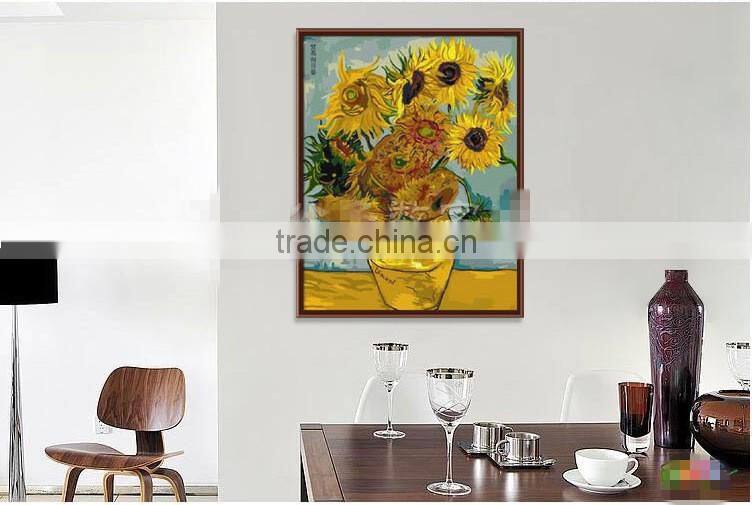 DIY hot offer modern paint by numbers figure oil painting flower