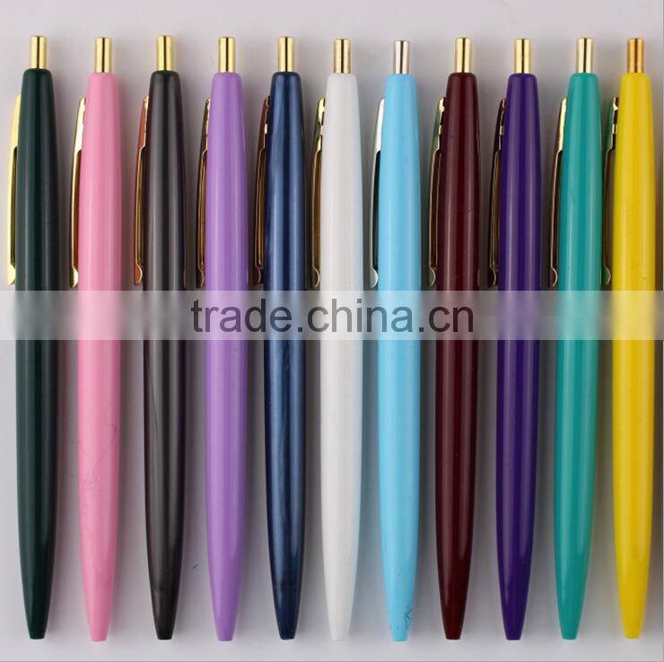 High-grade and smooth write bic logo print plastic ballpoint pen
