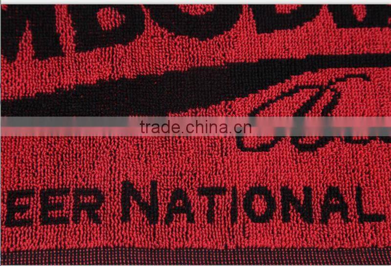 100% cotton yarn dyed figured gym towels