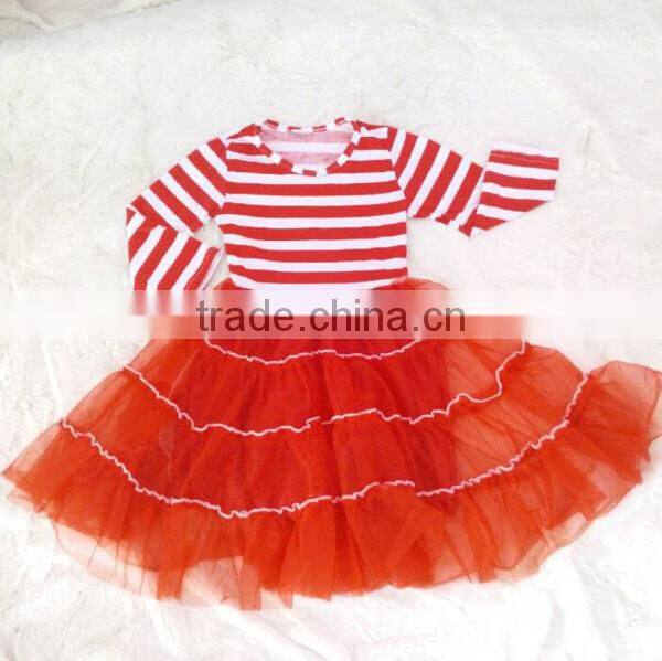 OEM Service Fashion Latest Designs Of Cotton Dress Romantic Long Sleeve Chiffon Fluffy Red Dress Made in China