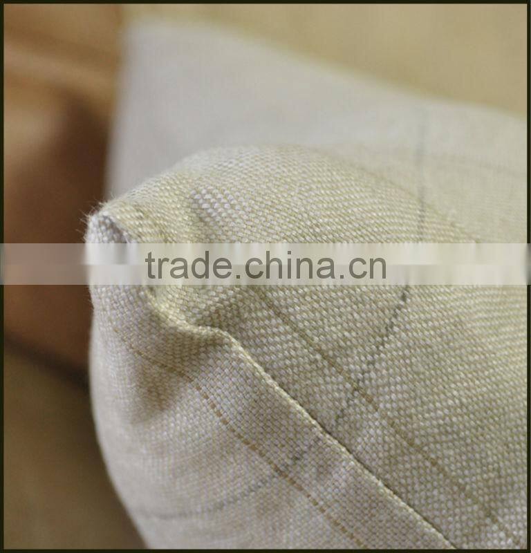 100% linen checked car and sofa pillow