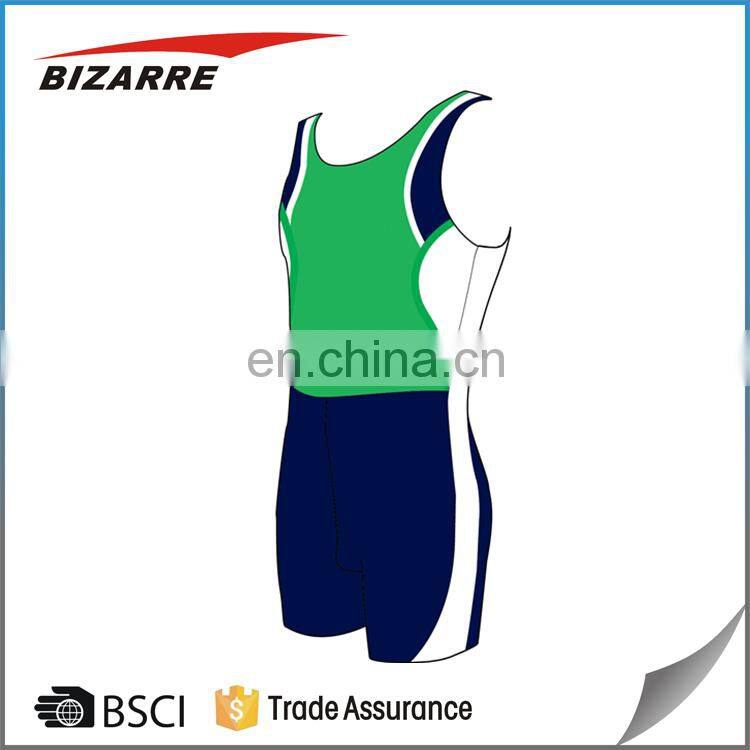 Digital printing breathable all in one rowing suit for race