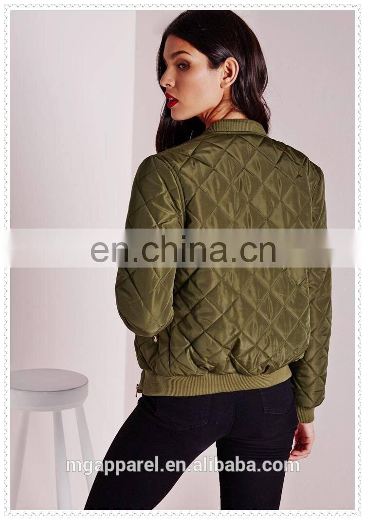 China wholesale outdoor clothes women quilted casual jacket in alibaba