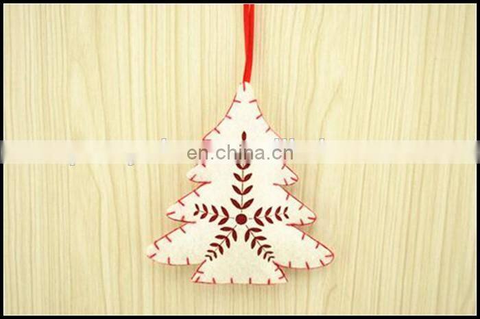 3D star stitched stuffing felt christmas figure hanging decoration