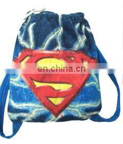 Superman beach towel bag