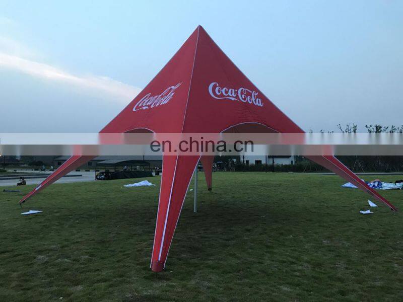 Advertising Red Cola star tent for commercial event