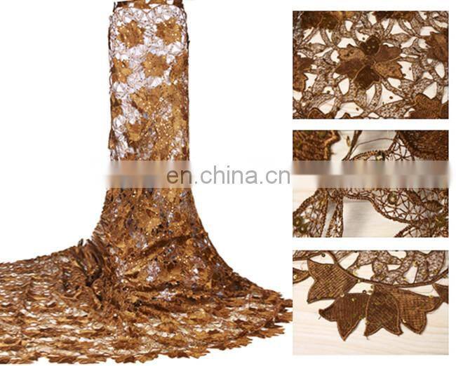 brown flower french lace wholesale