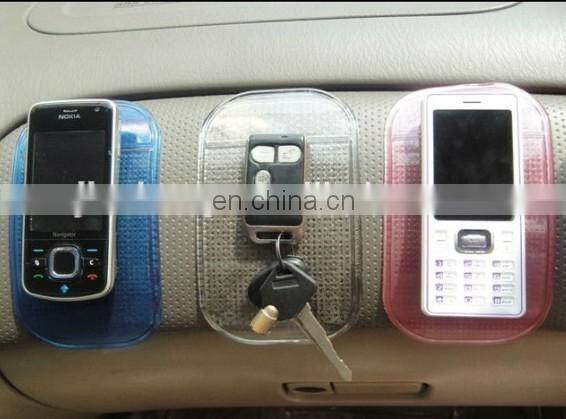 100% PU gel sticky anti-skip clean car pad for mobile