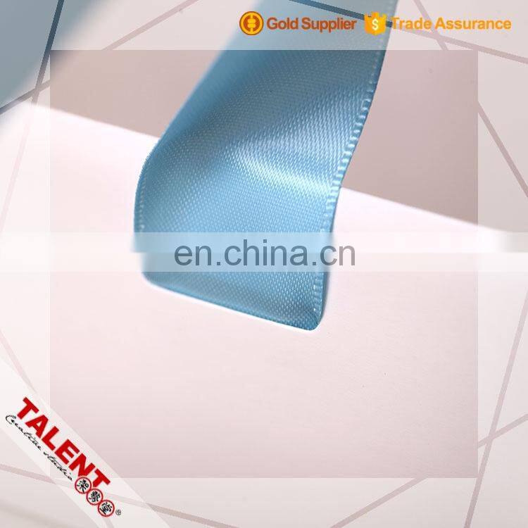 custom creative design offset printed silk ribbon tape handle paper bag