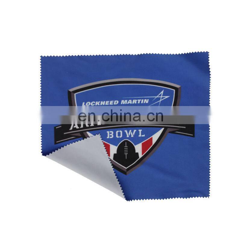 customised silk screen printing microfiber cleaning cloth